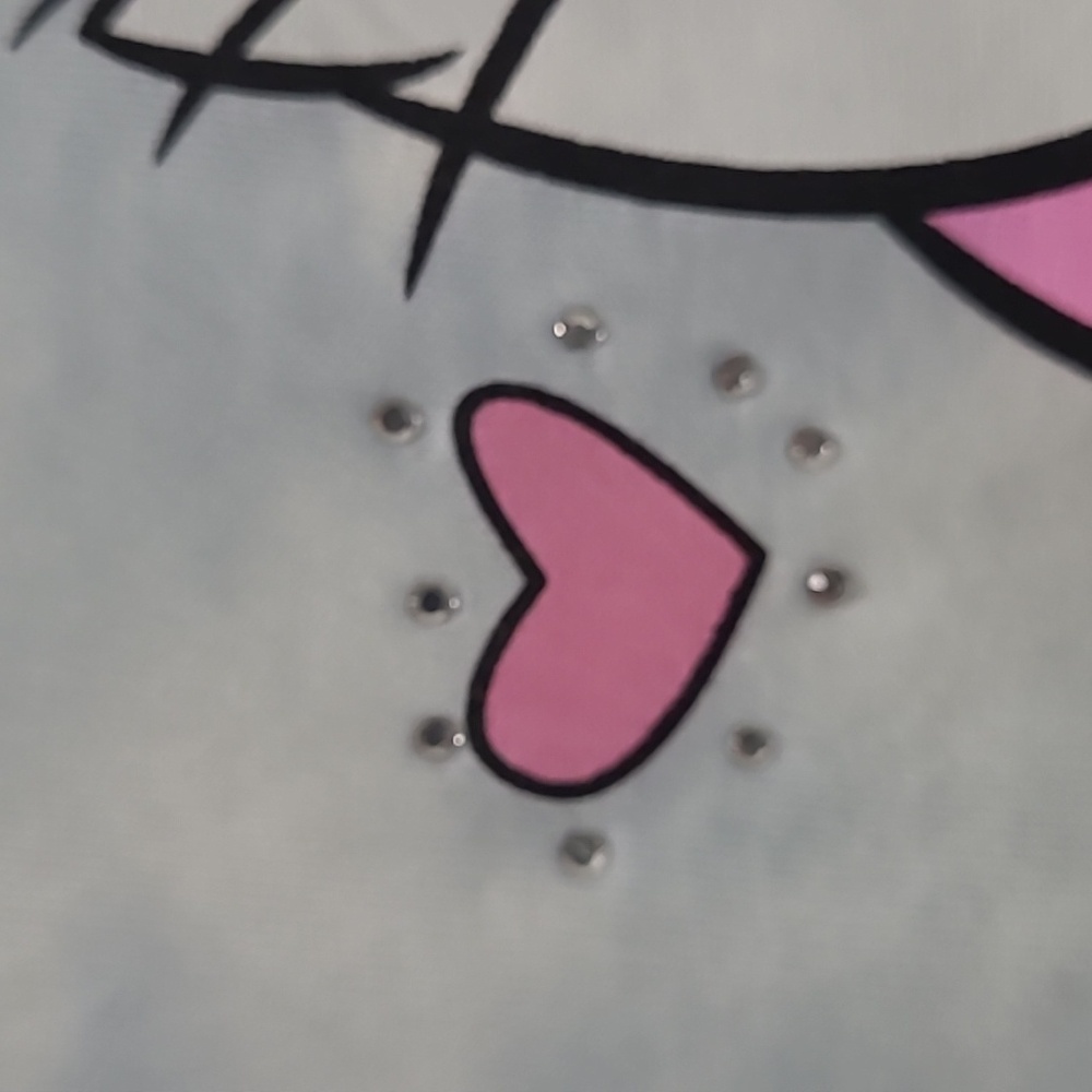 DISNEY GIRLS ARISTOCATS MARIE BLUE AND WHITE GRAPHIC TEE SHIRT SIZE M7/8 NEW - Picture 4 of 4